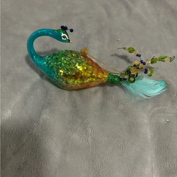 Lot of turquoise Christmas ornaments - Picture 10 of 12